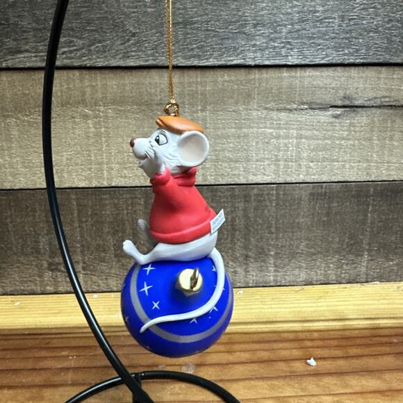 Disney Grolier Presidents Edition The Rescuers Bernard Ornament Scholastic -box - Picture 2 of 4